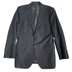Suitsupply Lazio Blazer Men’s 38R Black Slim Fit Italian Barberis Wool Jacket